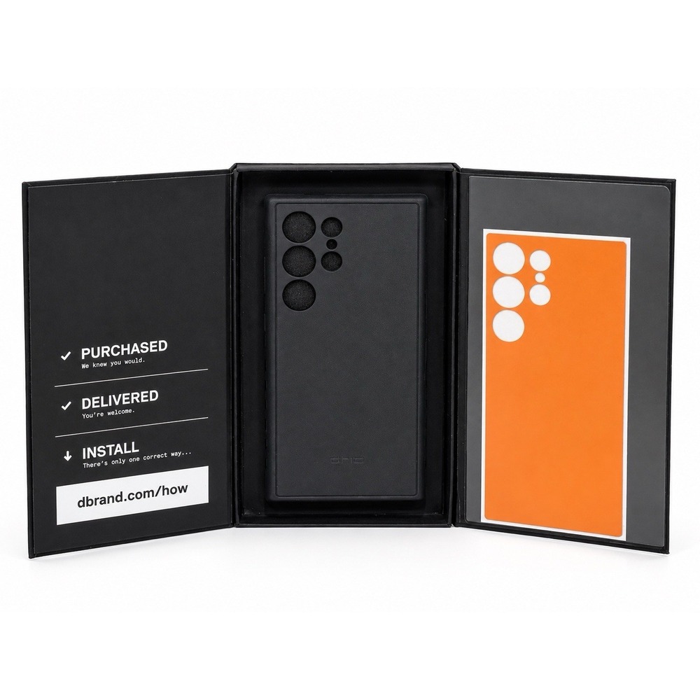 dbrand Grip MagSafe Case for Samsung Galaxy S24 Ultra Black with Box